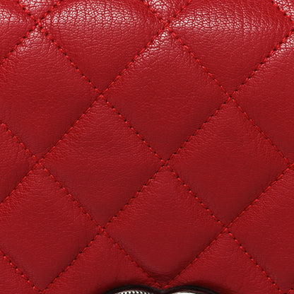 Chanel Goatskin Quilted Medium City Rock Flap Red 8 of 10