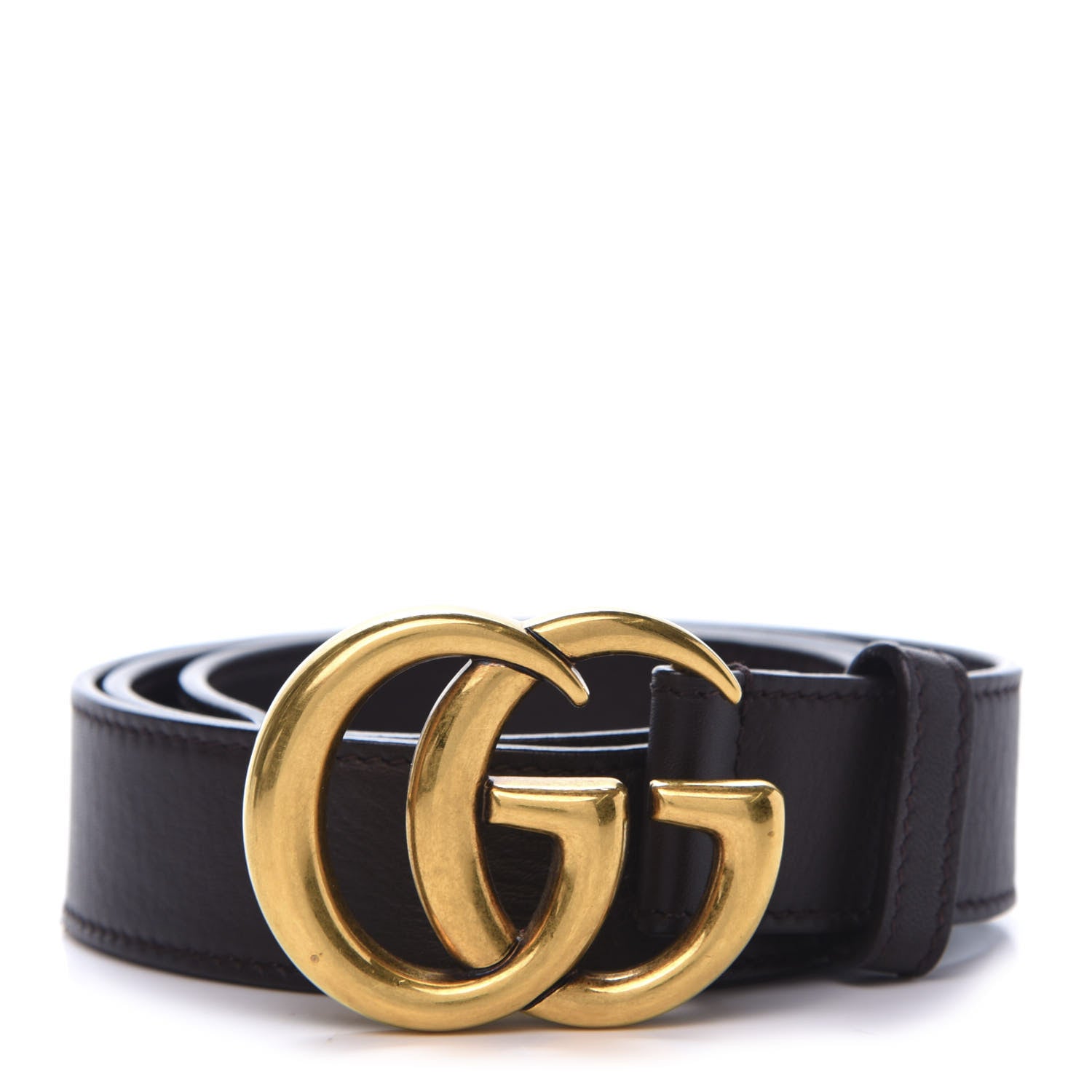 Gucci Calfskin Double G 30mm Belt 75 30 Black 1 of 8