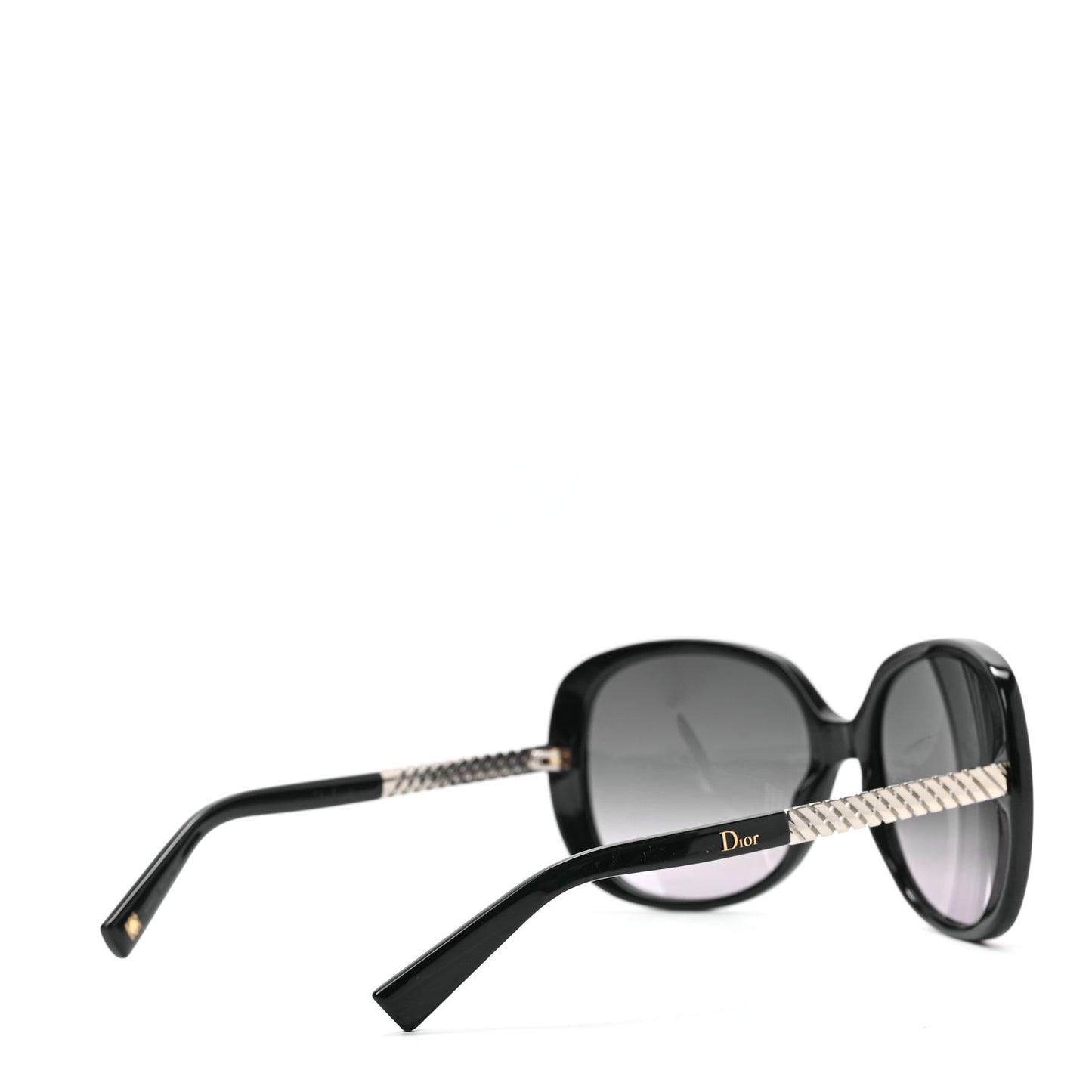 Acetate DiorEver1 Round Sunglasses Black