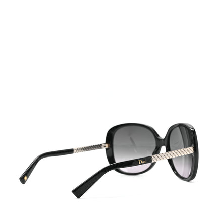 Christian Dior Acetate DiorEver1 Round Sunglasses Black 7 of 12