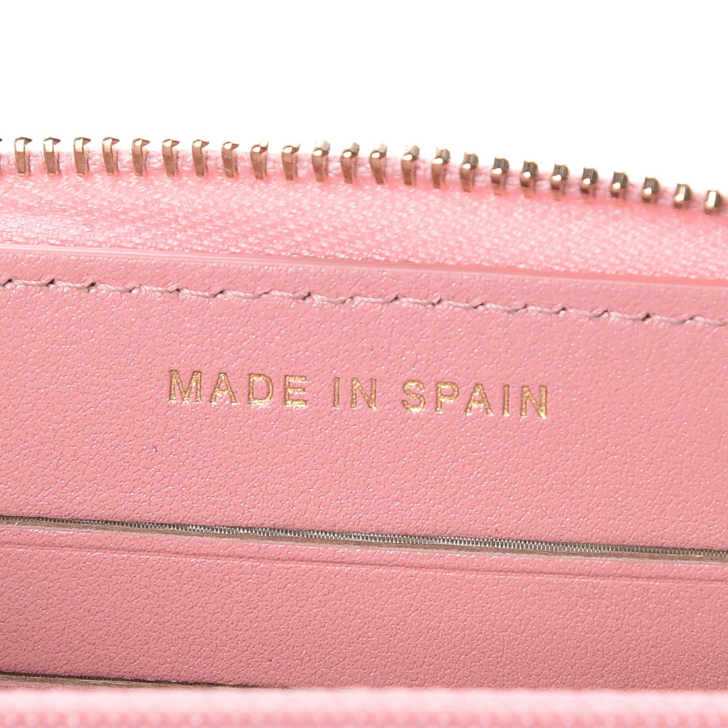 Chanel Iridescent Caviar Quilted Medium Zip Around Wallet Pink 8 of 14