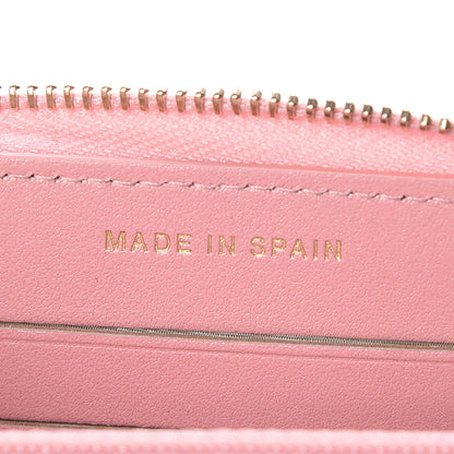 Chanel Iridescent Caviar Quilted Medium Zip Around Wallet Pink 8 of 14
