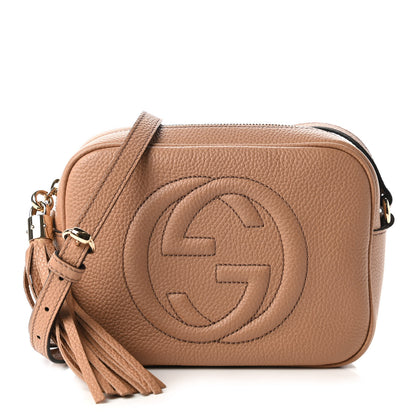 Gucci Pebbled Calfskin Small Soho Disco Bag Rose Beige 1 of 10