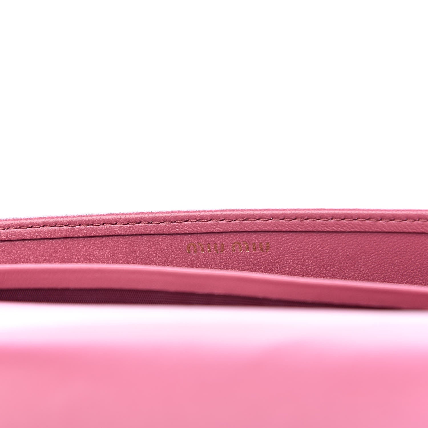 Miu Miu Nappa Velvet Matelasse Wallet On Chain Bruyere 7 of 9