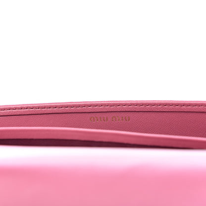 Miu Miu Nappa Velvet Matelasse Wallet On Chain Bruyere 7 of 9
