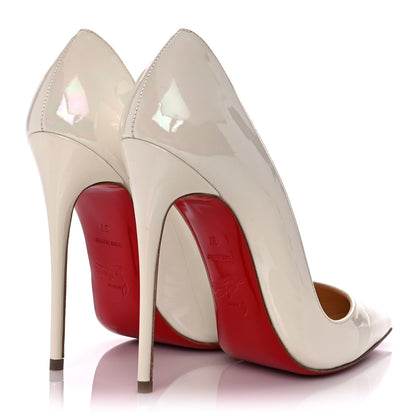 Christian Louboutin Patent So Kate 120 Pumps 37 White 4 of 9
