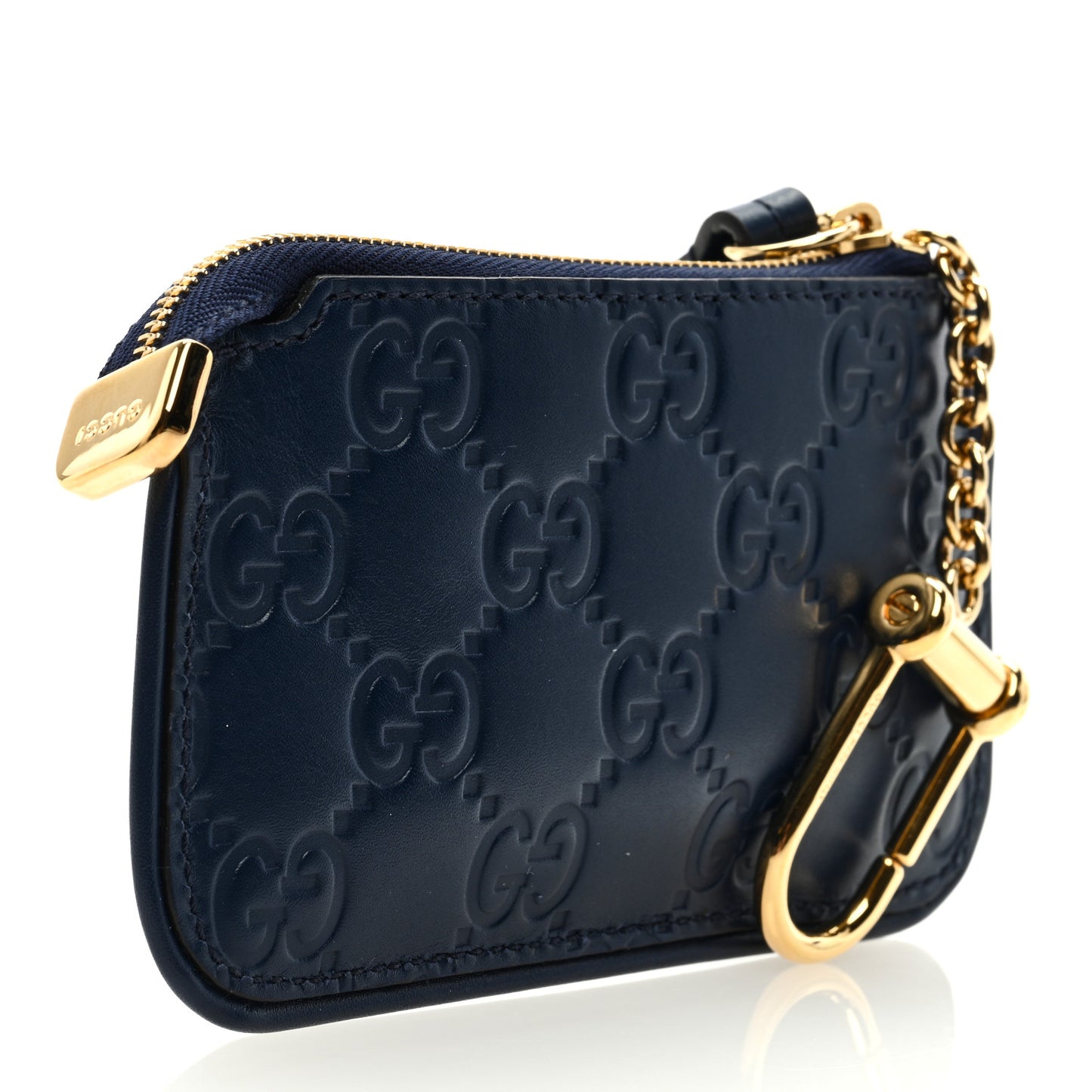 Guccissima Key Case Blue