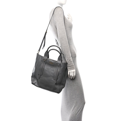 Prada Grace Lux Light Medium Ouverture Shoulder Bag Marmo 2 of 9