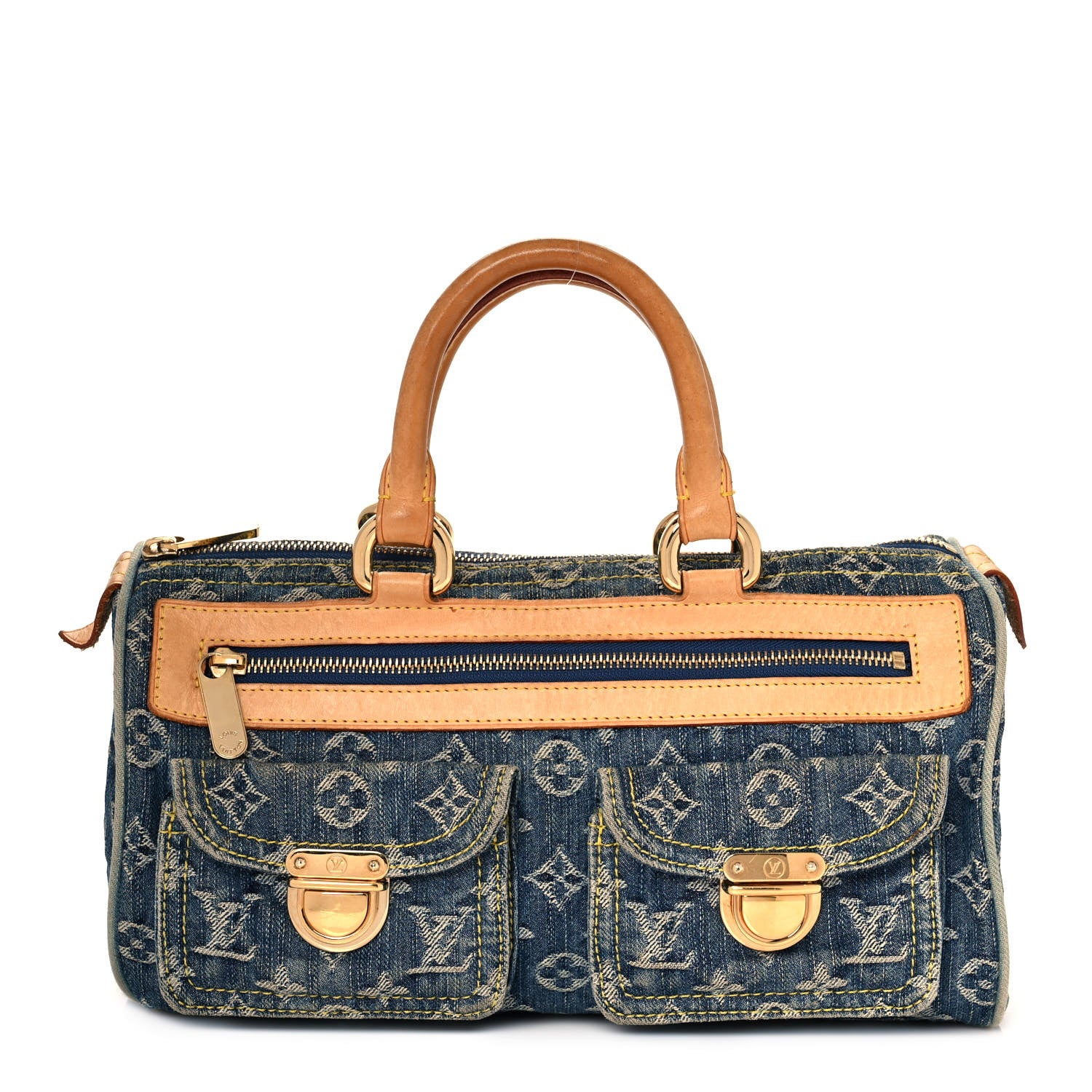 Louis Vuitton Monogram Denim Neo Speedy Blue 1 of 9