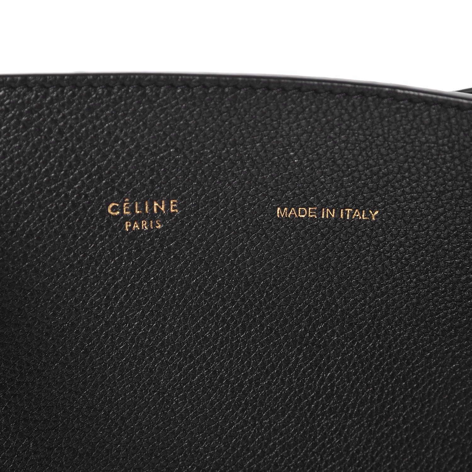 Celine Soft Grained Calfskin Small Belt Cabas Phantom Black 6 of 7