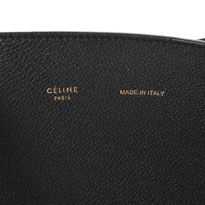 Celine Soft Grained Calfskin Small Belt Cabas Phantom Black 6 of 7