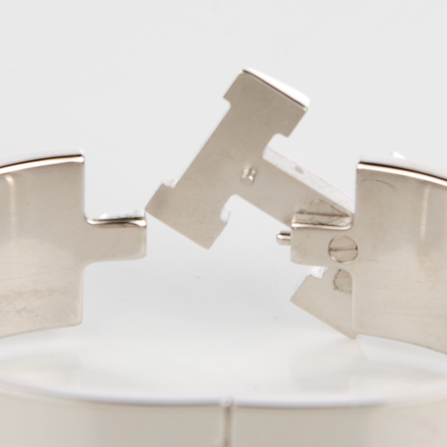 Enamel Wide Clic Clac H Bracelet GM Bourgogne