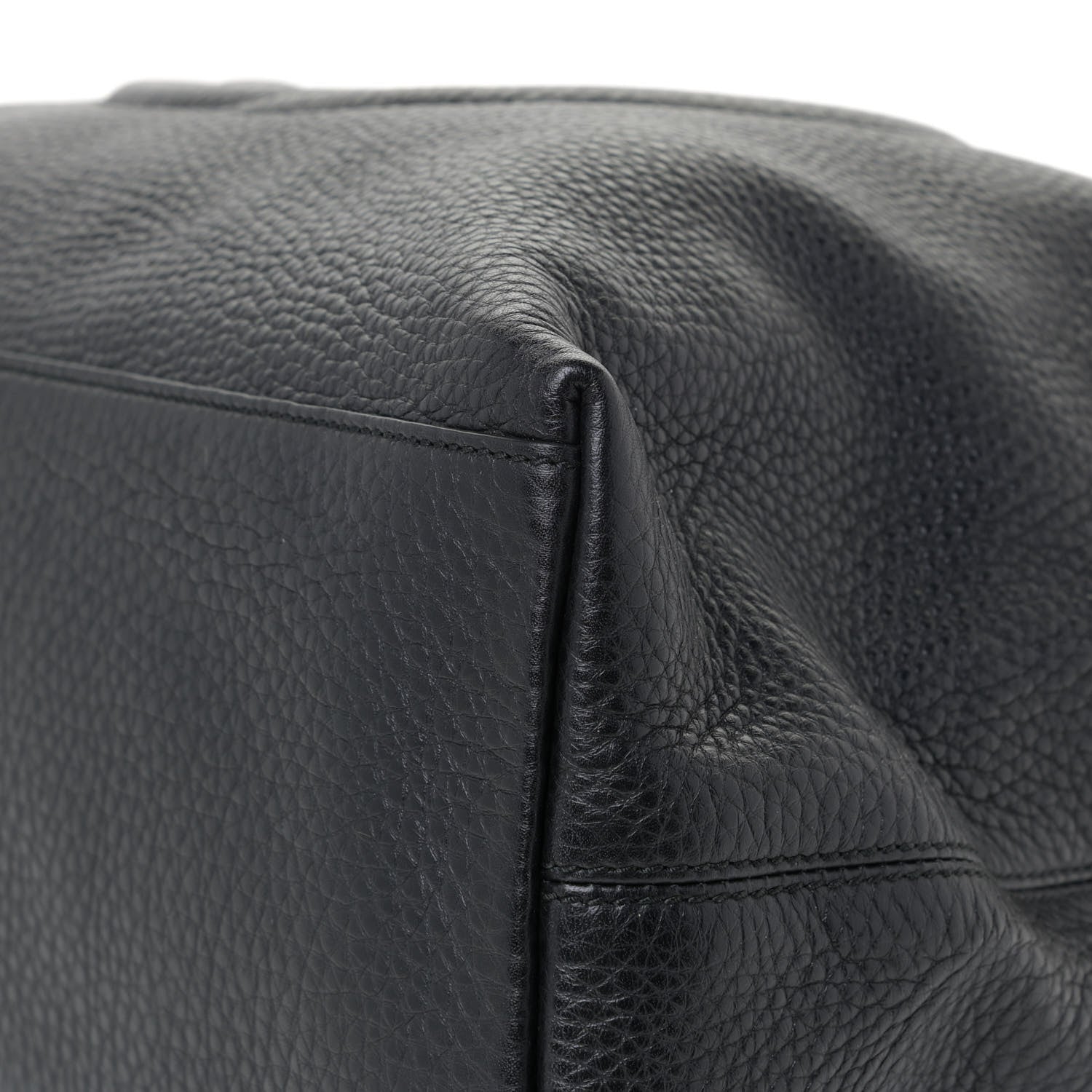Gucci Pebbled Calfskin Medium Soho Chain Shoulder Bag Black 6 of 11