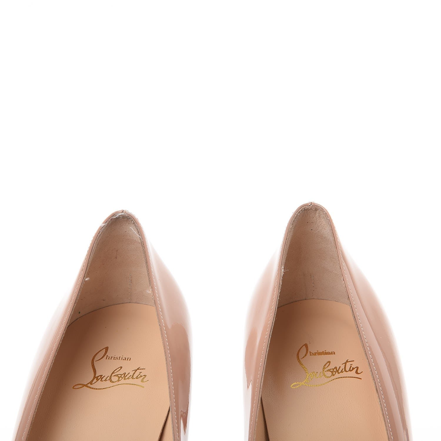 Christian Louboutin Patent Simple 100 Pumps 42 Nude 8 of 10