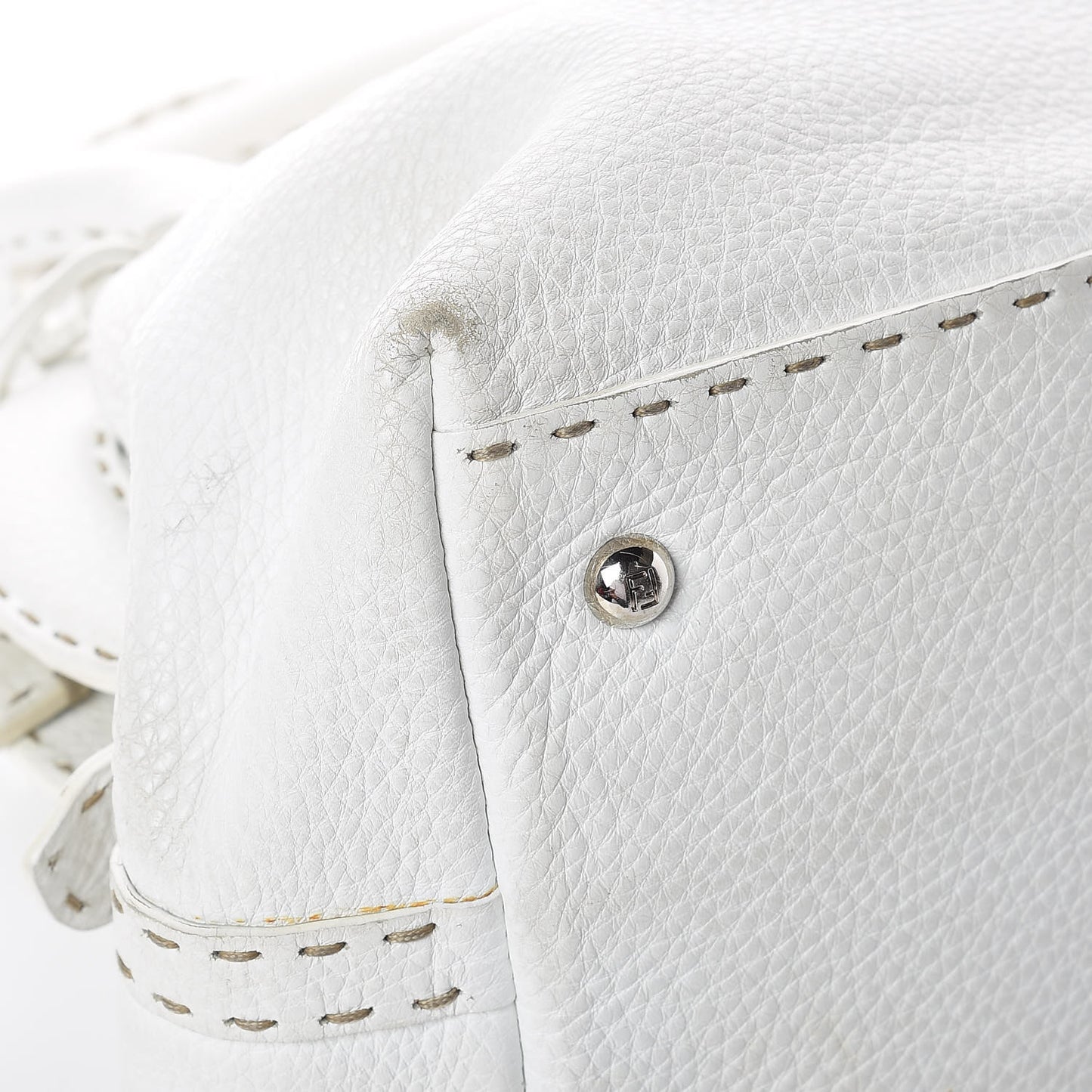 Calfskin Romano Selleria Adele 1328 Bag White