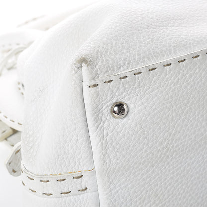 Fendi Calfskin Romano Selleria Adele 1328 Bag White 26 of 38