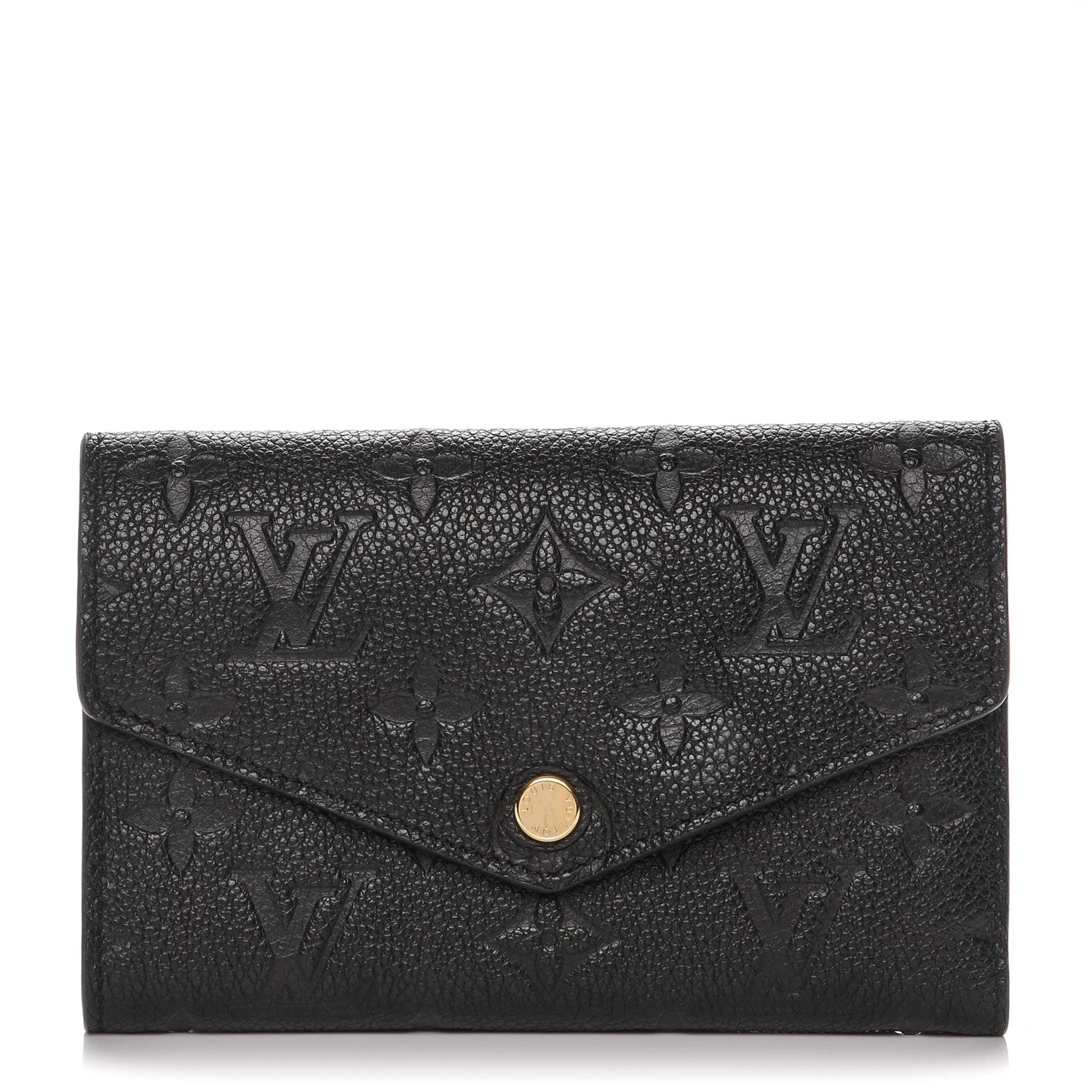 Louis Vuitton Empreinte Compact Curieuse Wallet Black 1 of 7