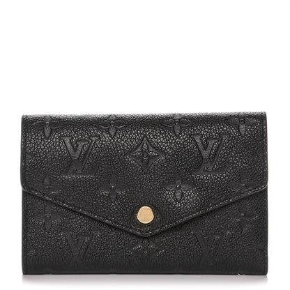 Louis Vuitton Empreinte Compact Curieuse Wallet Black 1 of 7