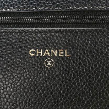 Chanel Caviar Quilted Wallet on Chain WOC Black 6 of 9