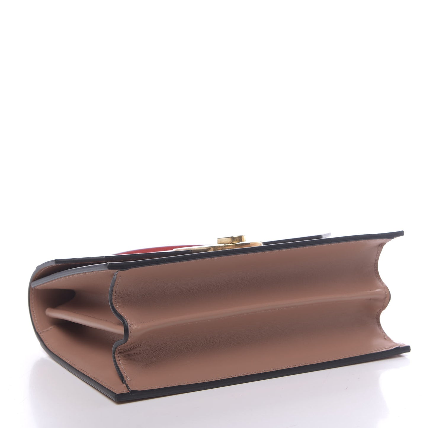 Calfskin Small Elisa Shoulder Bag Nude