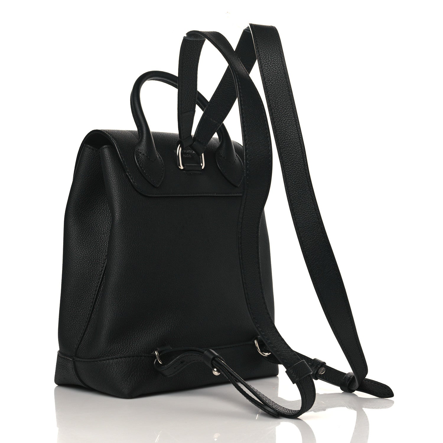 Louis Vuitton Calfskin Lockme Backpack Black 3 of 9