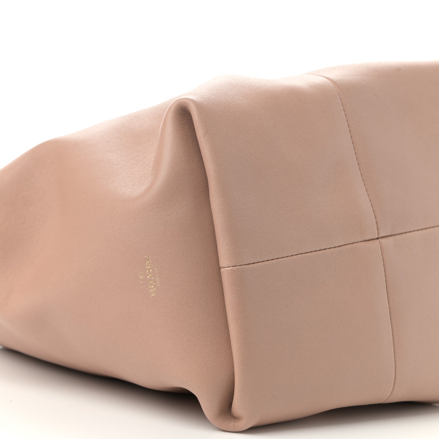 Nappa Small Roman Stud Hobo Rose Cannelle
