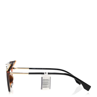 Fendi Acetate Metal FF Cat Eye Iridia Sunglasses FF 0357/S Havana 3 of 4