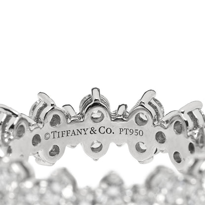 Tiffany Platinum Diamond Aria Eternity Ring 50 5.25 4 of 5