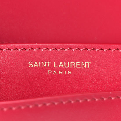 Saint Laurent Box Calfskin Mini Voltaire Shoulder Bag Raspberry Pink 5 of 10
