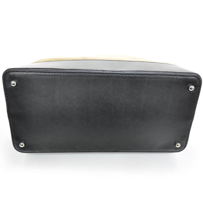 Chanel Leather VIP Medium Shopping Tote Beige and Black 4 of 9