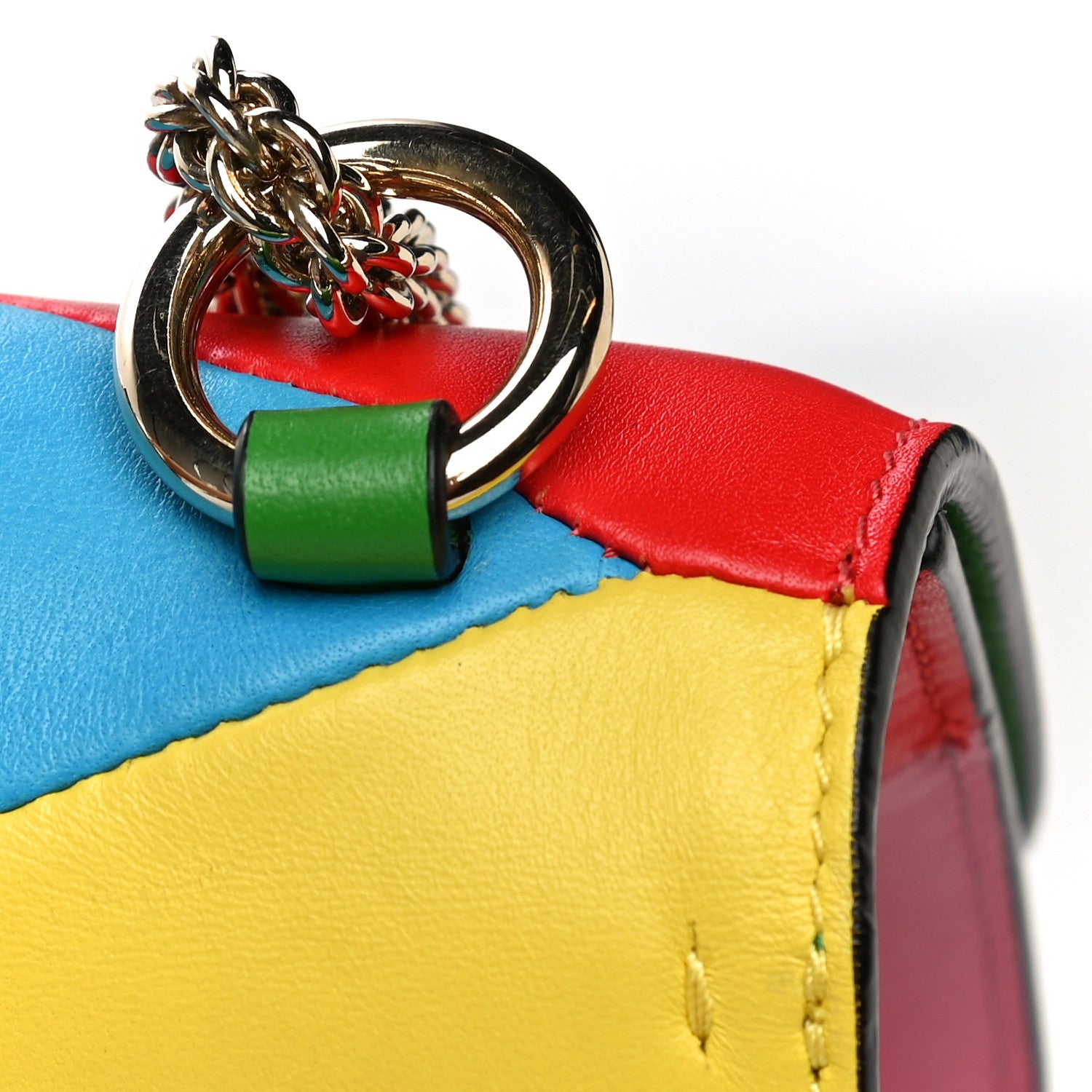 Valentino Garavani Vitello 1973 Medium Glam Lock Rockstud Flap Multicolor 36 of 40