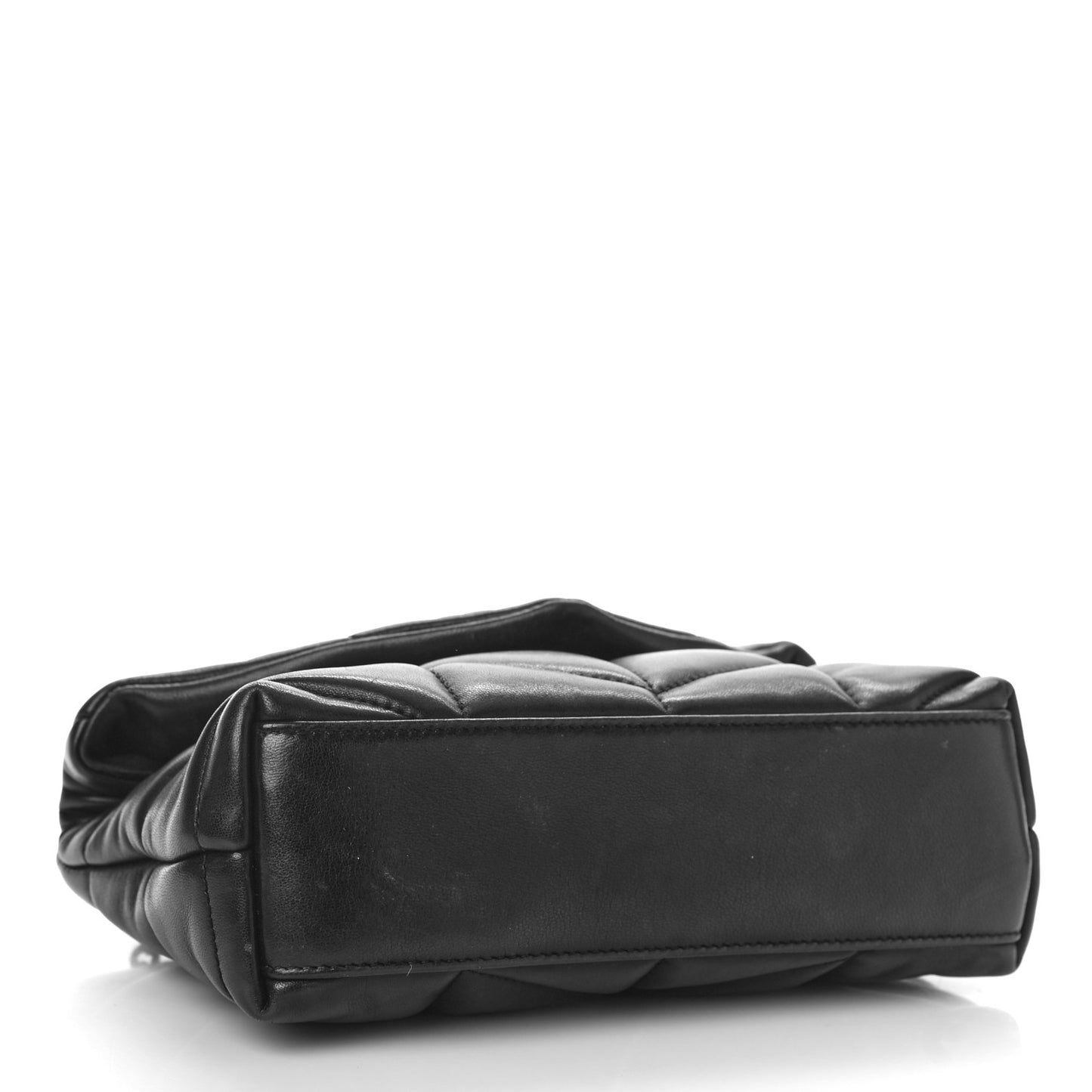 Lambskin Quilted Toy Loulou Puffer Monogram Monochrome Chain Satchel Black