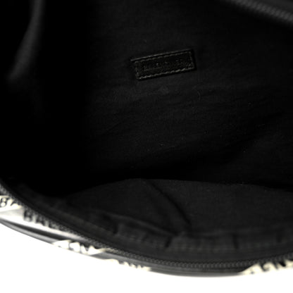 Balenciaga Smooth Calfskin Losange Monogram Explorer Belt Bag Black Grey 5 of 10