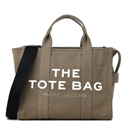 Marc Jacobs Cotton Canvas Medium The Traveler Tote Bag Slate Green 1 of 10