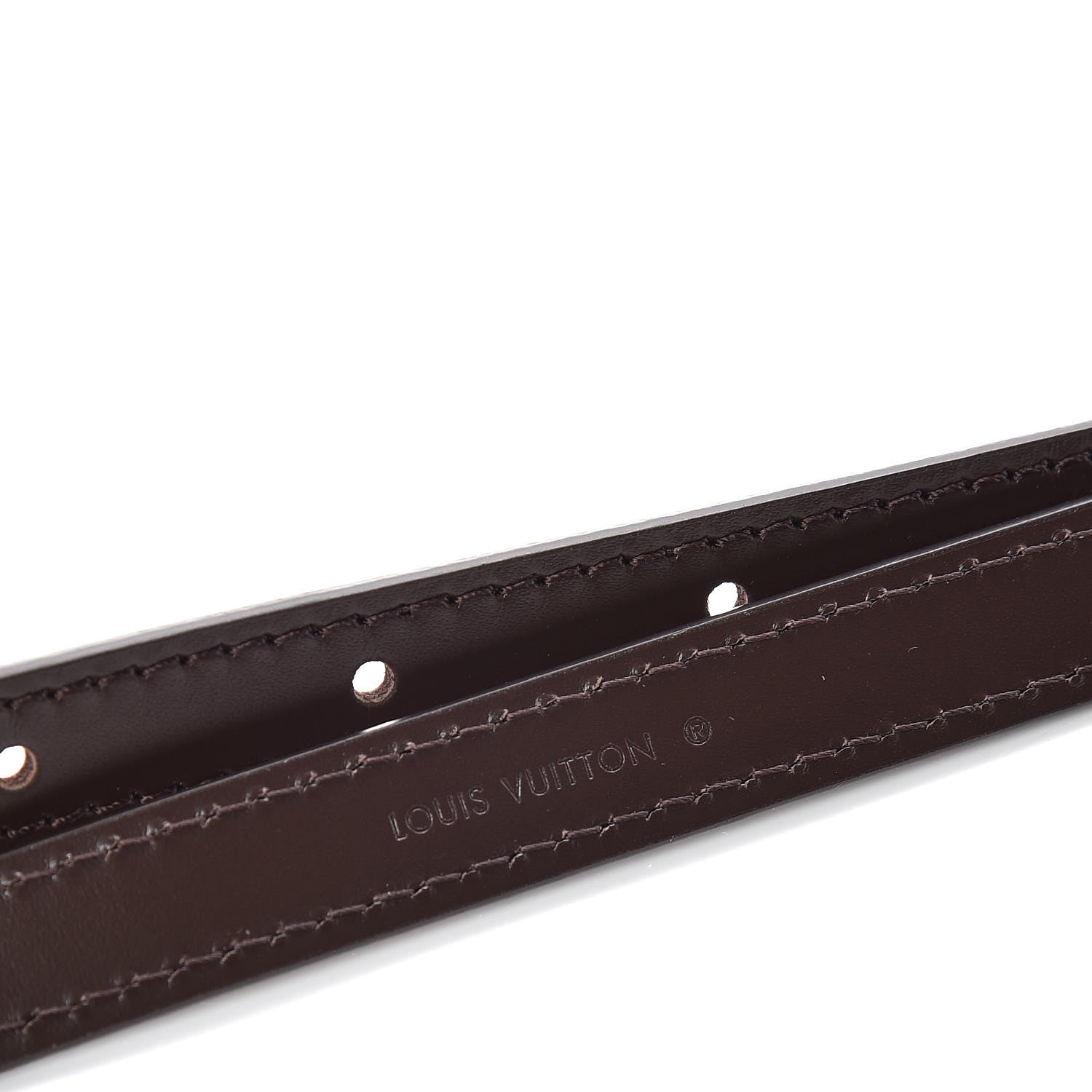 Louis Vuitton Calfskin 16mm Adjustable Shoulder Strap Brown 4 of 5