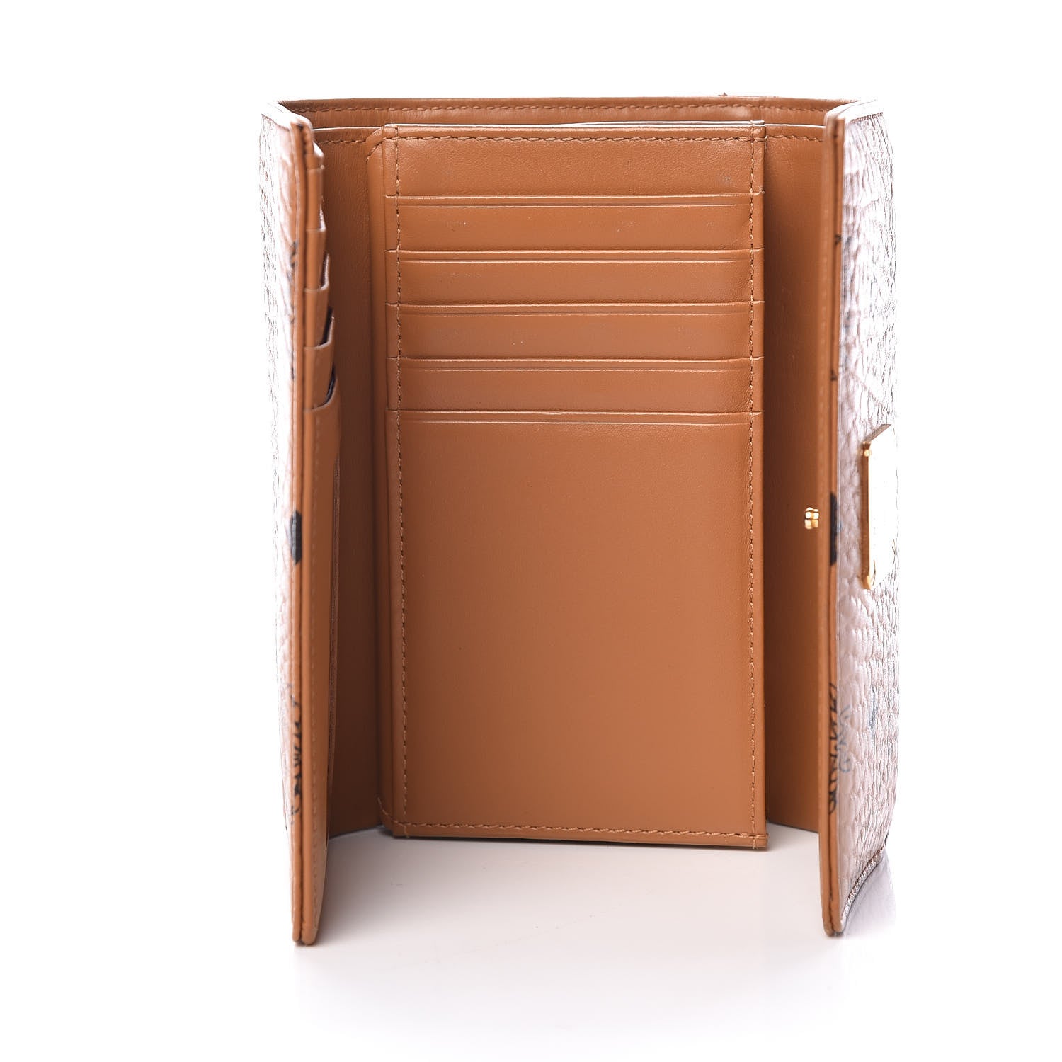 MCM Visetos Tri-Fold Wallet Cognac 5 of 9