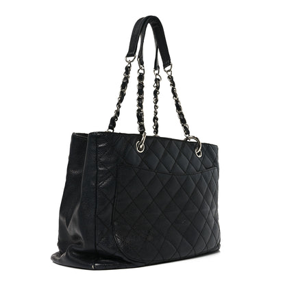 Chanel Caviar Quilted Grand Shopping Tote GST Black 3 of 12