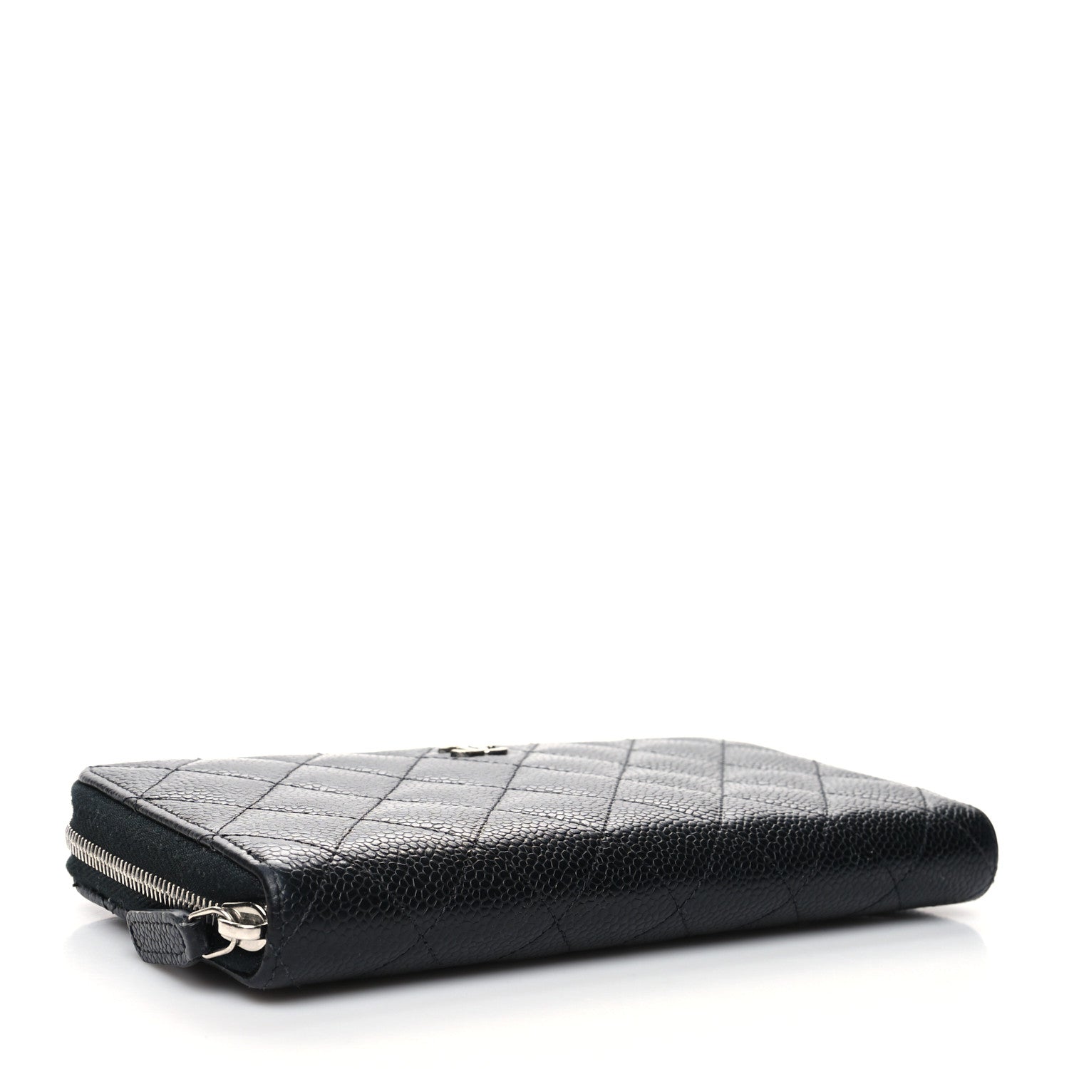 Chanel Caviar Quilted Large Gusset Zip Around Wallet Black 4 of 14