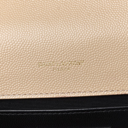 Saint Laurent Grain De Poudre Small Monogram Kate Satchel Nude Powder 6 of 14