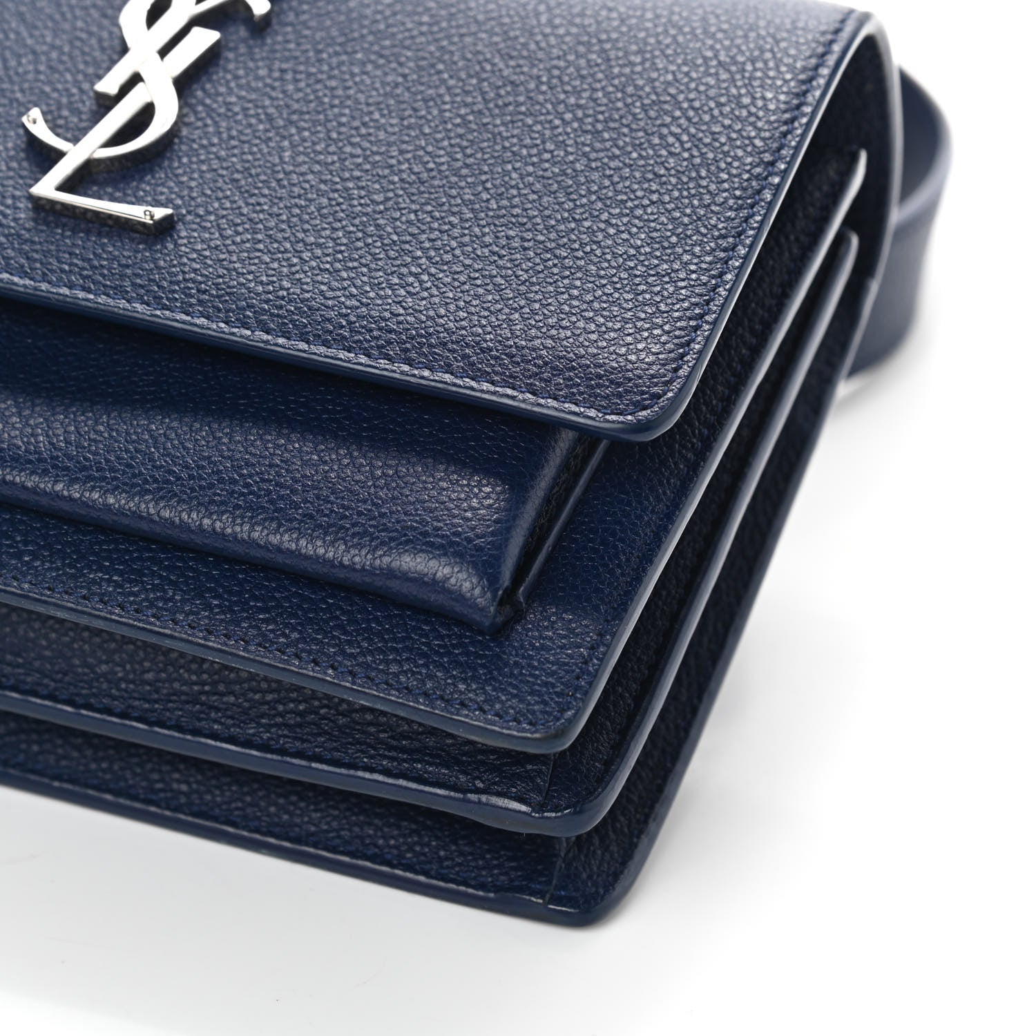 Saint Laurent Grained Calfskin Small Monogram Sunset Marinette 8 of 11
