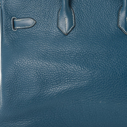 Hermes Taurillon Clemence Birkin 35 Bleu Thalassa 45 of 56