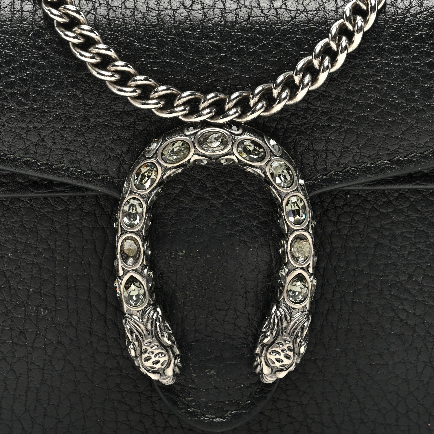 Gucci Calfskin Super Mini Dionysus Shoulder Bag Black 7 of 9