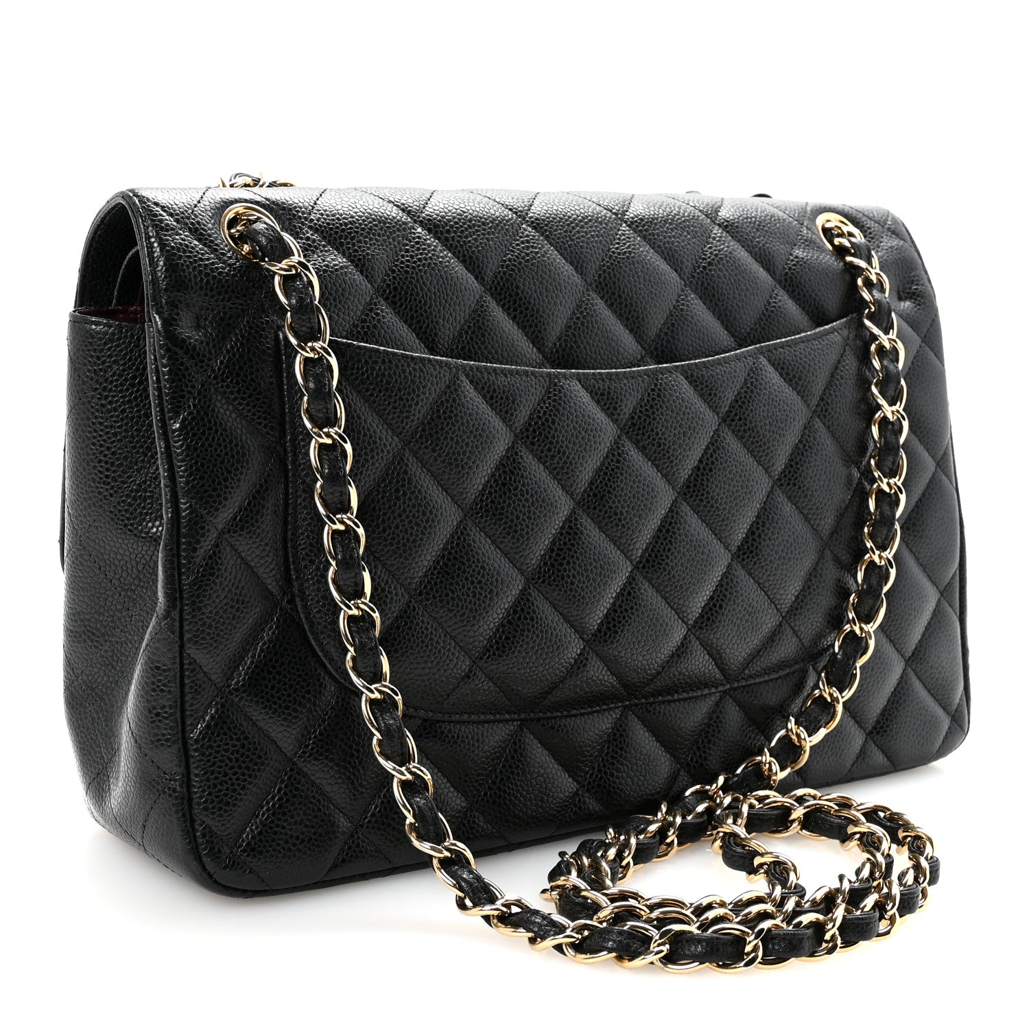 Chanel Caviar Quilted Jumbo Double Flap Black 3 of 10