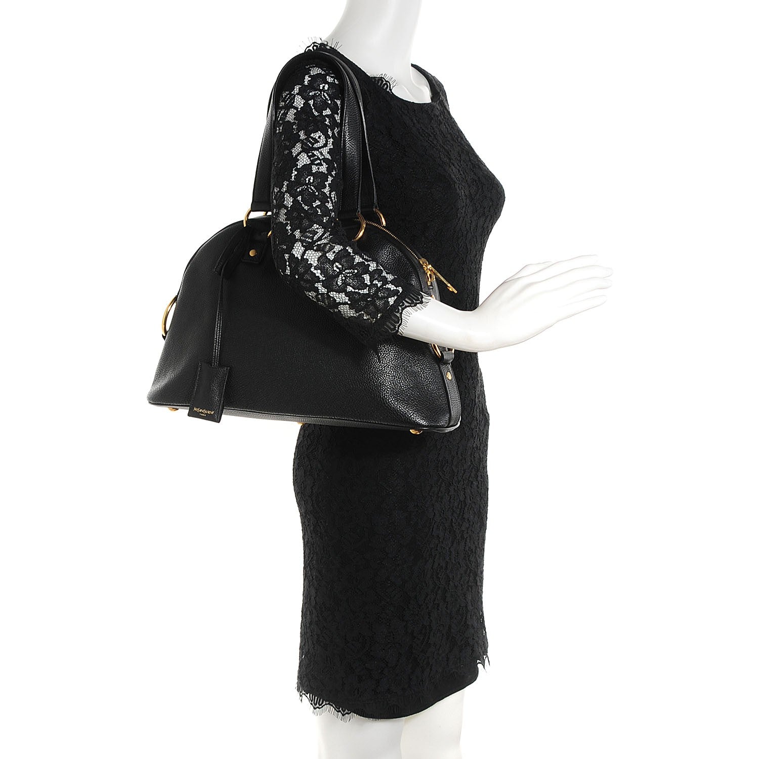 Saint Laurent Calfskin Medium Muse Black 2 of 9