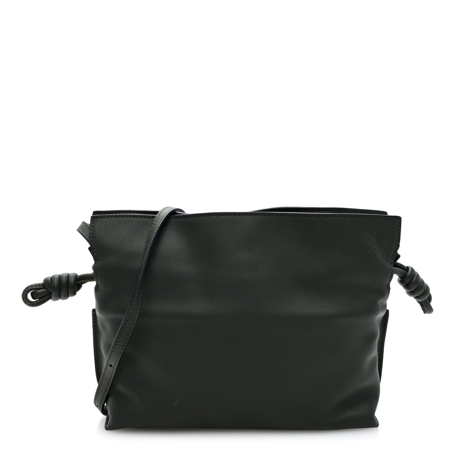 Loewe Calfskin Mini Flamenco Knot Clutch Vintage Khaki 1 of 9