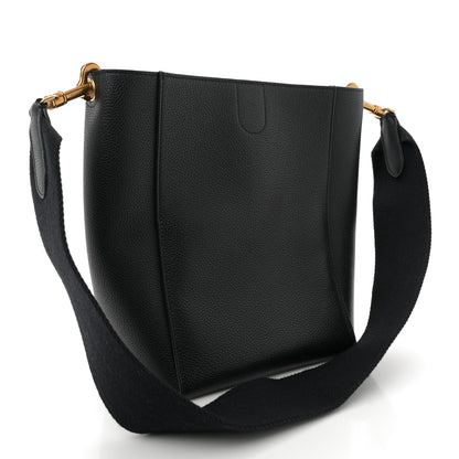 Celine Soft Grained Calfskin Small Sangle Bucket Bag Black 3 of 9