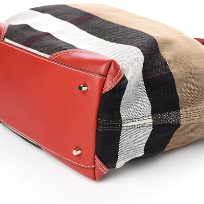 Burberry Canvas Mega Check Medium Maidstone Cadmium Red 7 of 8