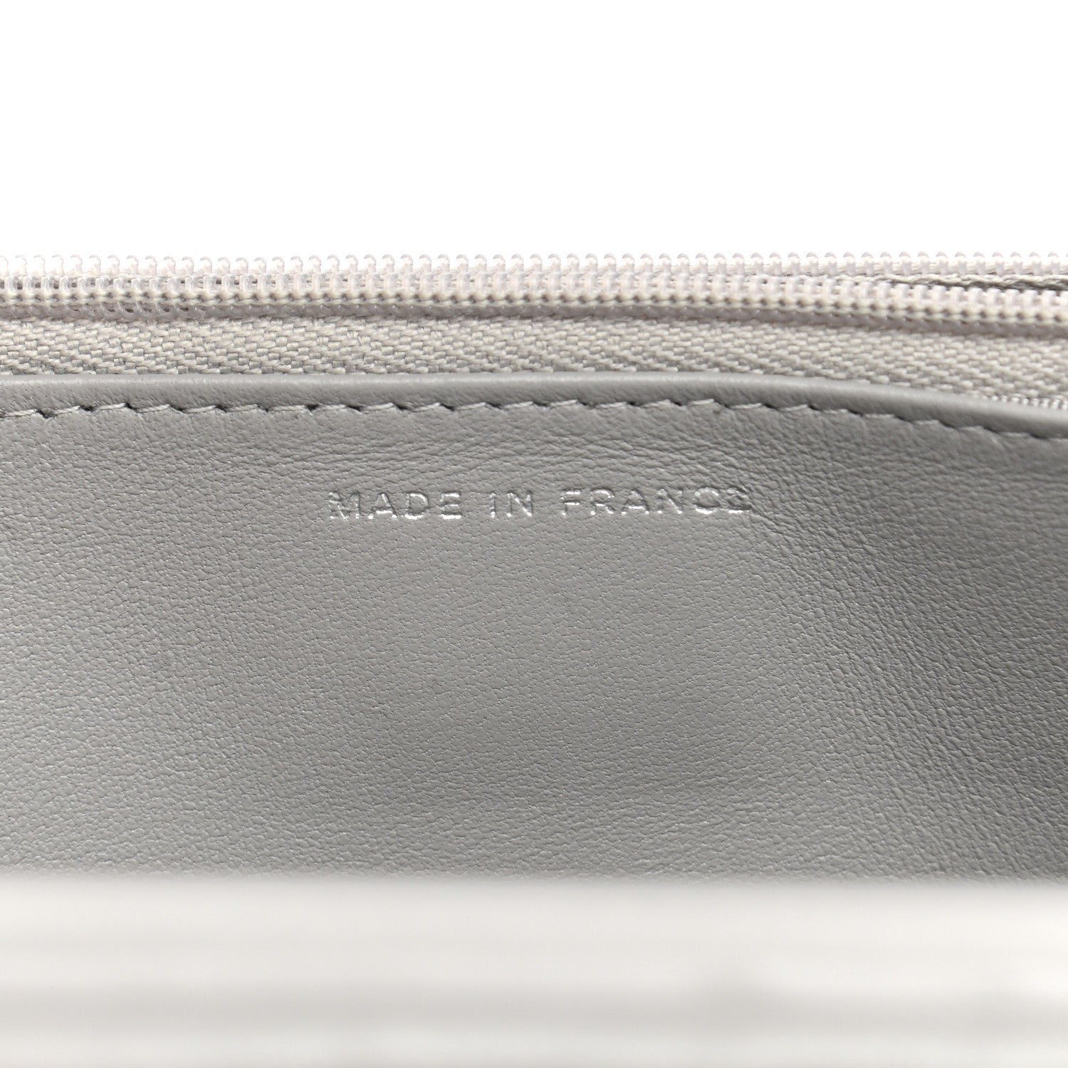 Chanel Lambskin Quilted Wallet On Chain WOC Grey 7 of 14