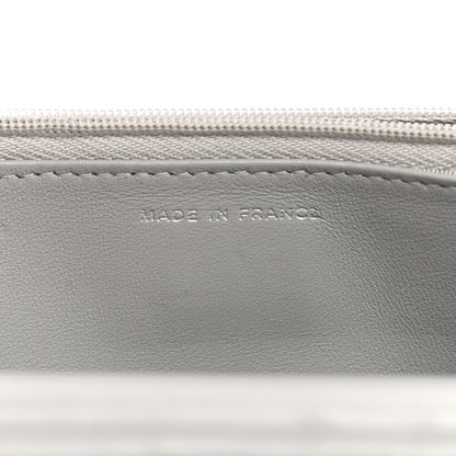 Chanel Lambskin Quilted Wallet On Chain WOC Grey 7 of 14