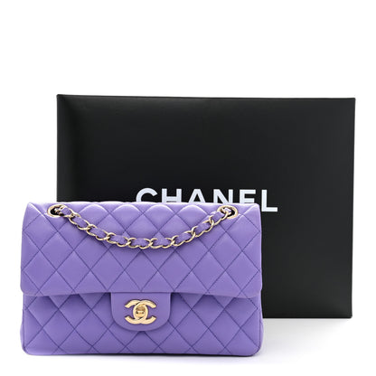 Chanel Caviar Quilted Small Double Flap Purple 13 of 13